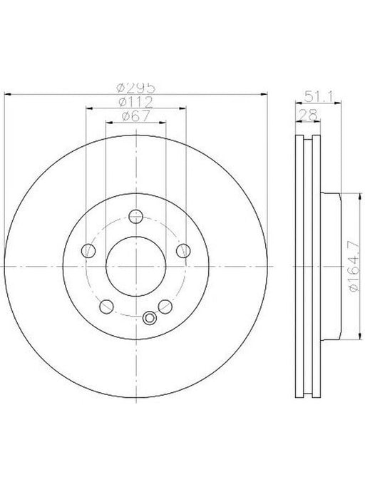 Bremtec Euro-Line Disc Brake Rotor (Pair) 295mm BDR25200EL Discs Bremtec - Micks Gone Bush