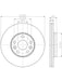 Bremtec Euro-Line Disc Brake Rotor (Pair) 280mm BDR25470EL Discs Bremtec - Micks Gone Bush