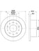 Bremtec Euro-Line Disc Brake Rotor (Single) 279.7mm BDR25854EL Discs Bremtec - Micks Gone Bush