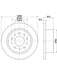 Bremtec Euro-Line Disc Brake Rotor (Single) 299.7mm BDR25856EL Discs Bremtec - Micks Gone Bush