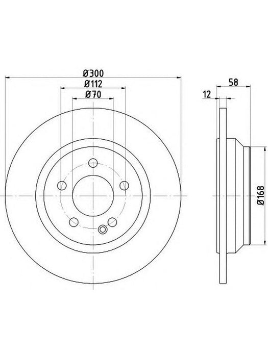 Bremtec Euro-Line Disc Brake Rotor (Pair) 300mm BDR26580EL Discs Bremtec - Micks Gone Bush