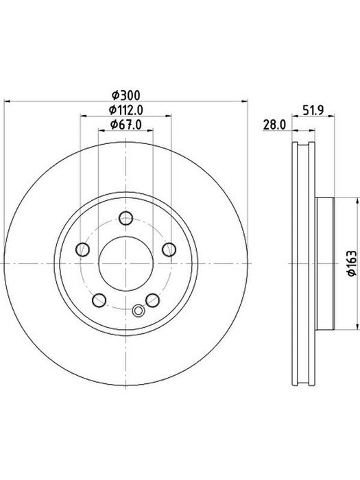 Bremtec Euro-Line Disc Brake Rotor (Single) 300mm BDR27980EL Discs Bremtec - Micks Gone Bush