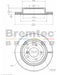 Bremtec Euro-Line Disc Brake Rotor (Single) 300.00mm BDR40013EL Discs Bremtec - Micks Gone Bush
