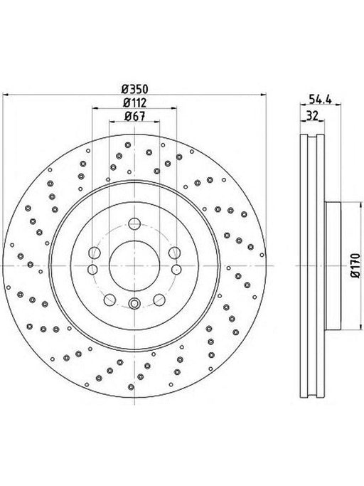 Bremtec Euro-Line High Grade Disc Brake Rotor (Pair) 350mm BDR40067ELH Discs Bremtec - Micks Gone Bush