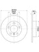 Bremtec Euro-Line Disc Brake Rotor (Pair) 279.8mm BDR40075EL Discs Bremtec - Micks Gone Bush