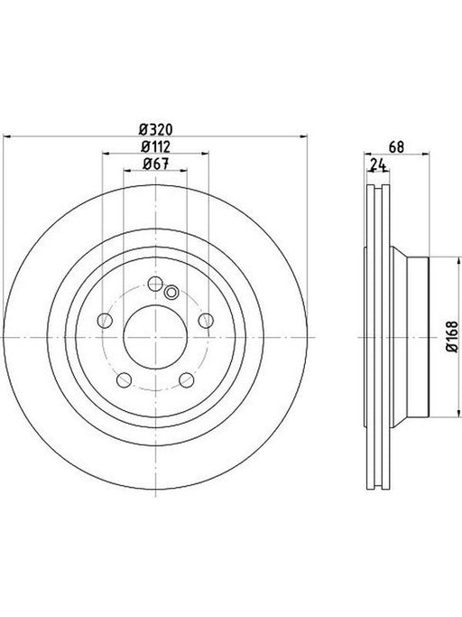 Bremtec Euro-Line Disc Brake Rotor (Single) 320mm BDR40087EL Discs Bremtec - Micks Gone Bush