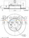 Bremtec Euro-Line Disc Brake Rotor (Pair) 285.4mm BDR6220EL Discs Bremtec - Micks Gone Bush