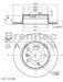 Bremtec Euro-Line Disc Brake Rotor (Pair) 280mm BDR6230EL Discs Bremtec - Micks Gone Bush