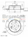 Bremtec Euro-Line Disc Brake Rotor (Pair) 258mm BDR7690EL Discs Bremtec - Micks Gone Bush