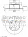 Bremtec Euro-Line Disc Brake Rotor (Pair) 244.4mm BDR8280EL Discs Bremtec - Micks Gone Bush