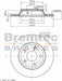 Bremtec Euro-Line Disc Brake Rotor (Single) 279.80mm BDR8290EL Discs Bremtec - Micks Gone Bush