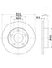Bremtec Euro-Line Disc Brake Rotor (Single) 244.70mm BDR8310EL Discs Bremtec - Micks Gone Bush