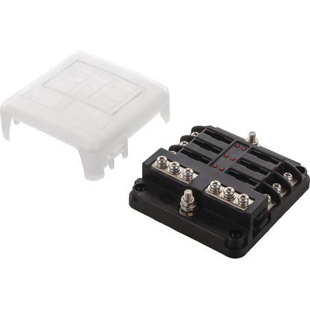 OEX Standard Blade 6-WAY Fuse Box 150A 12V Negative Busbar ACX5123 FUSE BOX OEX - Micks Gone Bush