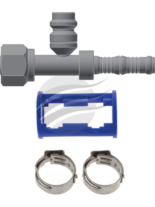 Jayair Fitt Straight #8 Burgaflex For with R134A Port Clamp & Holder BF1302-3K Jayair - Micks Gone Bush