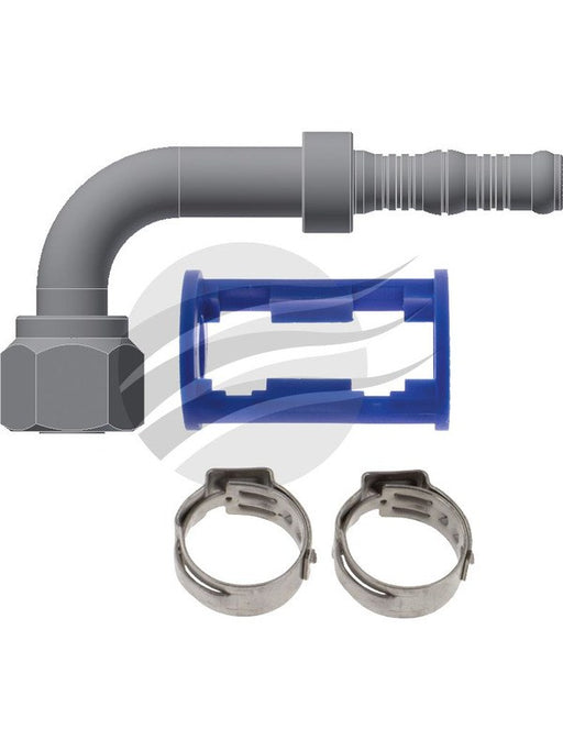 Jayair Fitt 90 Deg #6 Burgaflex For with Clamp and Holder BF1321K Jayair - Micks Gone Bush