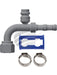 Jayair Fitt 90 Deg #8 Burgaflex For with R134A Port Clamp & Holder BF1322-3K Jayair - Micks Gone Bush