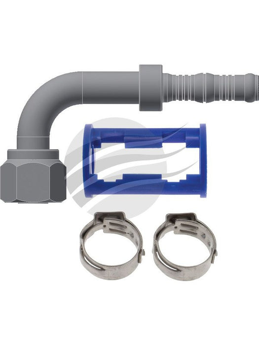 Jayair Fitt 90 Deg #8 Burgaflex For with Clamp and Holder BF1322K Jayair - Micks Gone Bush