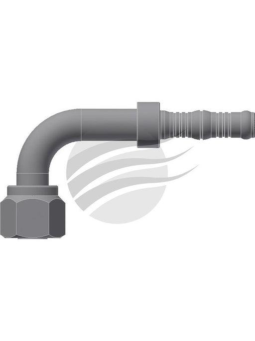 Jayair Fitt 90 Deg #6 #8 Step Up For Burgaflex with Clamp & Holder BF1325K Jayair - Micks Gone Bush
