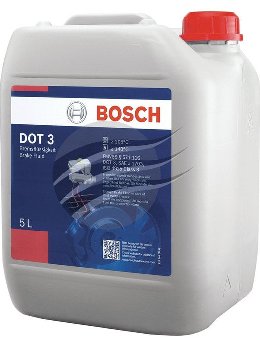 Bosch DOT 3 Brake Fluid 5 Litre BF3-5L Brake Fluids BOSCH - Micks Gone Bush