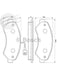 Bosch Brake Pad Front Set Fiat Ducato BP1019 BOSCH - Micks Gone Bush