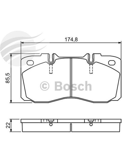 Bosch Disc Pad Front Set BP1135 BOSCH - Micks Gone Bush