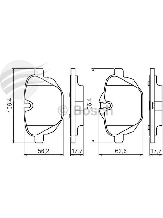 Bosch Brake Pads Rear Set BP1354 BOSCH - Micks Gone Bush