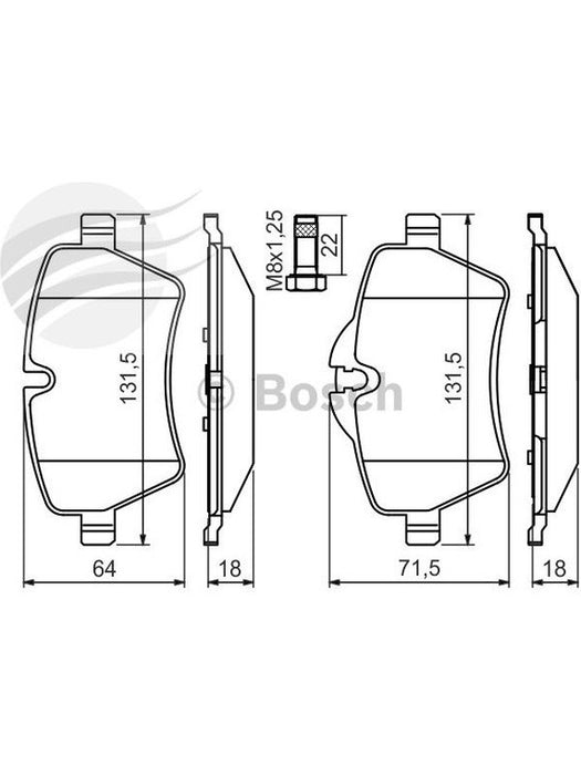 Bosch Brake Pad Front Set Mini Cooper R60 R61 Jcw & S Paceman Countryman BP1410 BOSCH - Micks Gone Bush