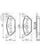 Bosch Brake Pad Front Set Volkswagen Golf Iv, Polo 9N Polo Gt,Gti. Bora BP1426 BOSCH - Micks Gone Bush
