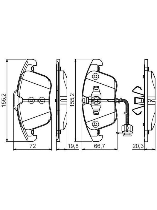 Bosch Distributor Cap BP1548 BOSCH - Micks Gone Bush