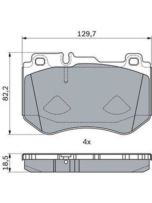 Bosch Front Disc Brake Pad Set BP1855 BOSCH - Micks Gone Bush