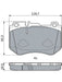 Bosch Front Disc Brake Pad Set BP1855 BOSCH - Micks Gone Bush
