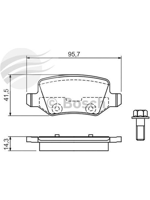 Bosch Brake Pad Rear Set BP278 BOSCH - Micks Gone Bush