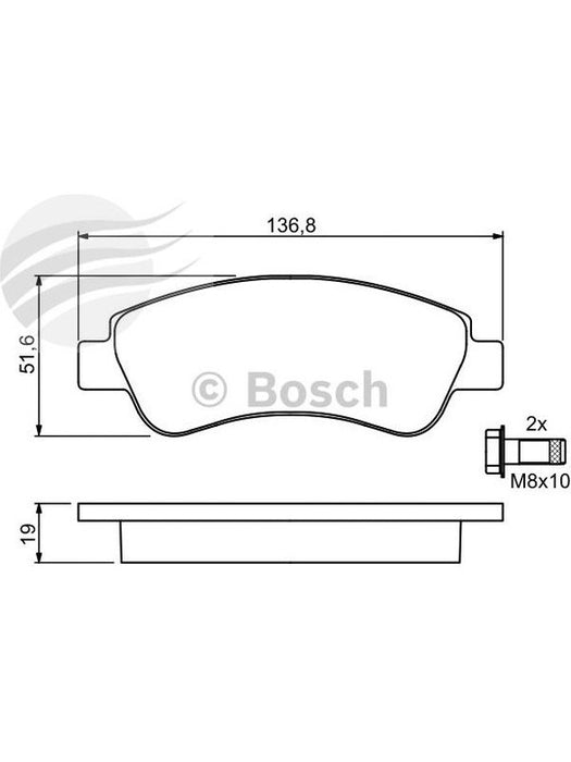 Bosch Brake Pad Front Set BP318 BOSCH - Micks Gone Bush
