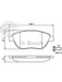 Bosch Brake Pad Front Set Citroen C3,4 Berlingo Xsara Peugeot BP375 BOSCH - Micks Gone Bush