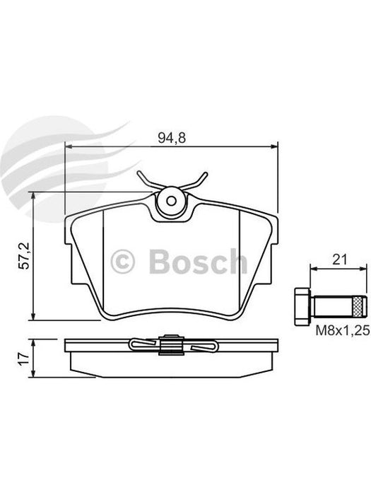 Bosch Brake Pad Rear Set BP378 BOSCH - Micks Gone Bush