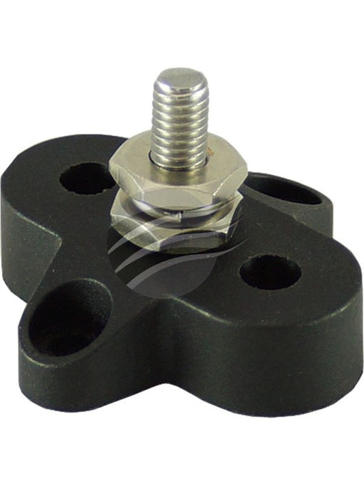 Jaylec Small Base Single Power Post M8 Black 45.3 X 43 X 32.5mm BP3821B Battery Terminals Jaylec - Micks Gone Bush