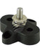 Jaylec Small Base Single Power Post M8 Black 45.3 X 43 X 32.5mm BP3821B Battery Terminals Jaylec - Micks Gone Bush