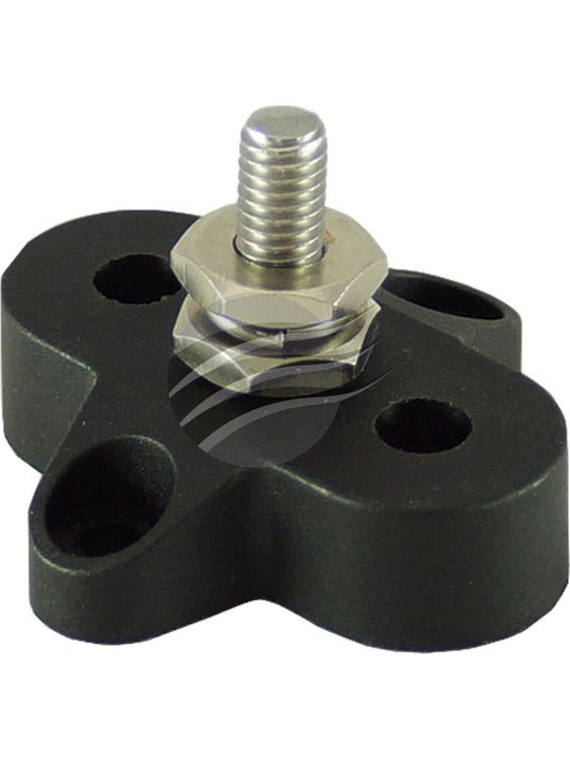 Jaylec Small Base Single Power Post M10 Black 45.3 x 43 x 37.5mm BP3822B Battery Terminals Jaylec - Micks Gone Bush