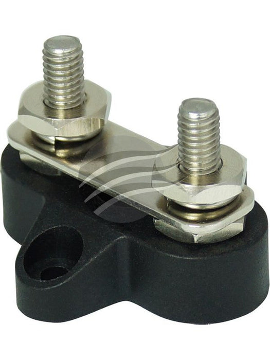 Jaylec Small Base Dual Post Linked M6 Black 45.3 X 43 X 32.5mm BP3825B Battery Terminals Jaylec - Micks Gone Bush