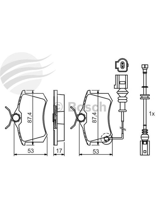 Bosch Brake Pads Rear Set Citroen Berlingo. C2. C3. C4 Peugeot 307 VW BP951 BOSCH - Micks Gone Bush