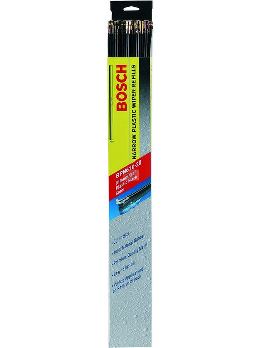 Bosch Plastic Narrow-back 6mm Wiper Blade Refill 610mm Pack of 20 BPN610-20 BOSCH - Micks Gone Bush
