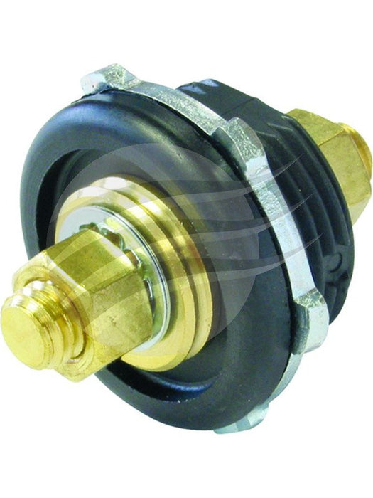 Jaylec Battery Feed Stud Terminal Neg 6-36V 3/8"-16 Thread Brass BS0034 Battery Terminals Jaylec - Micks Gone Bush