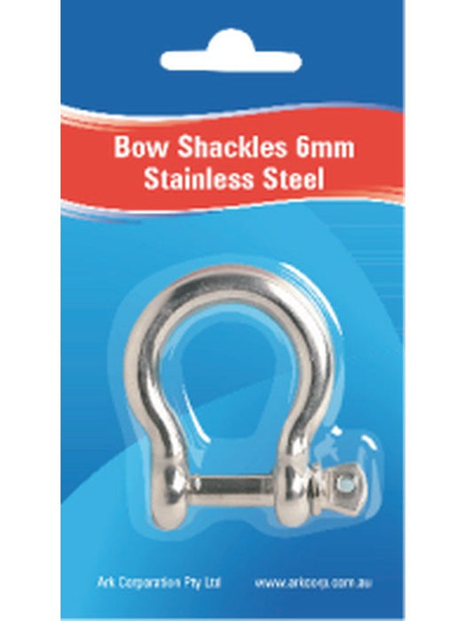 ARK Bow Shackle 10mm Stainless Steel Blister Pack BSS10B ARK - Micks Gone Bush