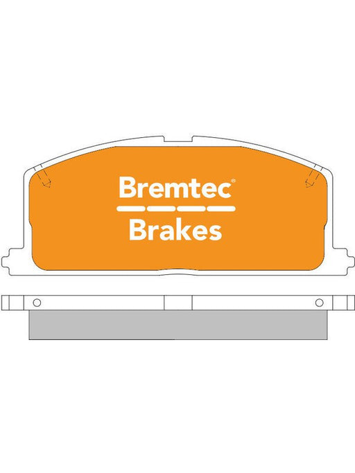 Bremtec Ultra Ceramic Brake Pad BT004ULT Brake Pads Bremtec - Micks Gone Bush