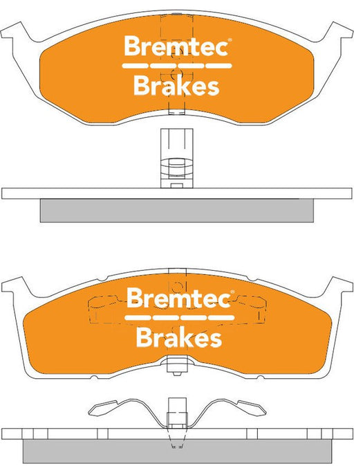Bremtec Endure 4WD Brake Pad BT024BE Brake Pads Bremtec - Micks Gone Bush
