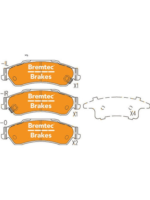 Bremtec Trade Line Brake Pad BT031TS Bremtec - Micks Gone Bush