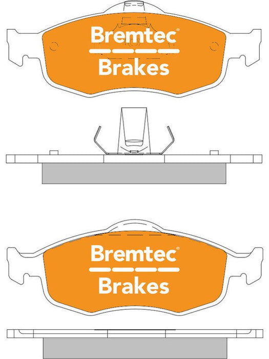 Bremtec Trade Line Brake Pad BT042TS Brake Pads Bremtec - Micks Gone Bush