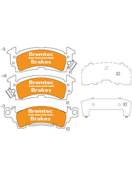 Bremtec Endure 4WD Brake Pad BT043E Brake Pads Bremtec - Micks Gone Bush