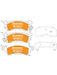 Bremtec Endure 4WD Brake Pad BT043E Brake Pads Bremtec - Micks Gone Bush