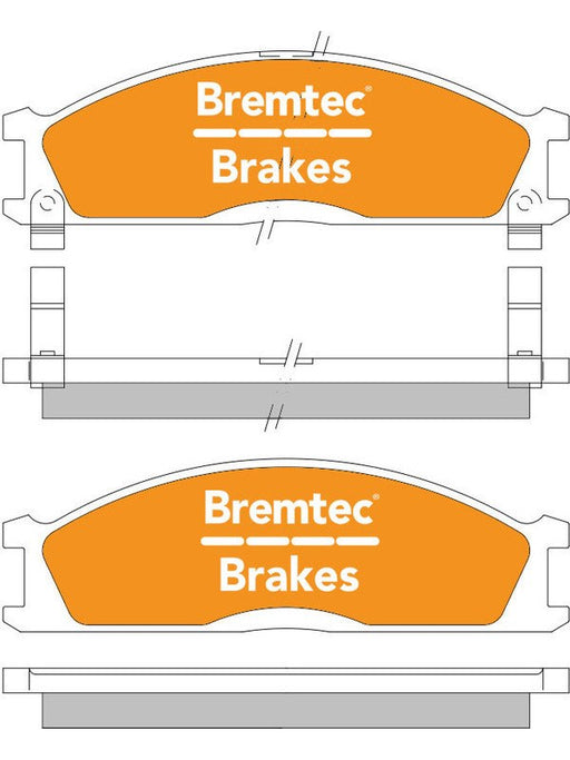 Bremtec Endure 4WD Brake Pad BT051E Brake Pads Bremtec - Micks Gone Bush